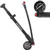 JINXIAN Mini pompa per bicicletta, per tutte le valvole, max 300 psi, pompa | Con manometro per forcella da strada e sospensione posteriore, pompa per forcella della bicicletta
