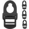 VICASKY 4 Pezzi Clip di Ricambio per Sedile Kayak in Plastica Nera, | Riparazione Veloce in Acqua, Compatibilità, per Punti di Fissaggio e Seggiolini Kayak