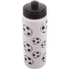 POPETPOP Borraccia Sportiva 600ml in PE Stampa Calcio per Allenamento Squadra | Riutilizzabile e Portatile, Facile da Pulire, Grande Capacità, per Esterni e Atleti, Uso Quotidiano