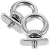 Homoyoyo 2 Pezzi Occhiello per Kayak M6 in Acciaio Inox 316 Argento | Montaggio Rapido, Resistenza Elevata alla Rottura, per Canoa e Cavi Elastici, Uso Nautico e Campeggio