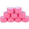 HAKIDZEL 9 Rotoli Nastro Grip Assorbente per Racchetta da Tennis in PU Rosa | Facile Sostituzione, Effetto Antiscivolo, per Campi al Chiuso e Atleti di Club