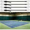 Kivivaka Cinghie di tensione regolabili per rete da pallavolo con ganci a scatto, in gomma resistente, per reti da tennis e calcio, confezione da 4