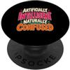 AI Coder Humor Codificatore artificialmente intelligente naturalmente confuso PopSockets PopGrip Adesivo