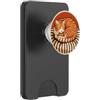 Nine Lives Press Pan di gatto arancione su un cuscino per gli amanti dei gatti, proprietari di gatti PopSockets PopWallet per MagSafe