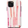 generic Custodia per iPhone 11 Pro Grafica a coquette a righe rosa tenue