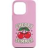 Generic Custodia per iPhone 13 Pro Camicia estiva Cherry per ragazze | Simpatica maglietta Y2K Cherry Graphic