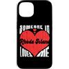 Someone Loves Me In US State Of Rhode Is Custodia per iPhone 13 Someone In Rhode Island Loves Me Cuore Retro Vintage