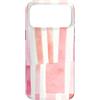 generic Custodia per iPhone 17 Pro Max Grafica a coquette a righe rosa tenue