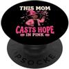 Black Girl Mom Cancer Awareness Hallowee Ragazza nera Mamma Consapevolezza del cancro Halloween PopSockets PopGrip Adesivo