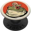 Toadstool Lane Rana con un amico lumaca per gli amanti delle rane, gli appassionati di cottagecore PopSockets PopGrip Adesivo