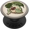 Toadstool Lane Sage Frog Reading under a Leaf per gli amanti delle rane PopSockets PopGrip Adesivo