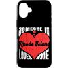 Someone Loves Me In US State Of Rhode Is Custodia per iPhone 16 Plus Someone In Rhode Island Loves Me Cuore Retro Vintage