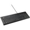 Kensington K63727ES - KB100 EQ Tastiera con cavo, QWERTY, design compatto, resistente ai liquidi, custodia e tasti con 60% plastica riciclata, post-consumo, sostenibile standard