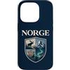 Norvegia Norge Vichinghi Fiordi Viaggio Custodia per iPhone 14 Pro Norge Ricordo Alce Vichingo Fiordo Aurora Nordica Norvegia