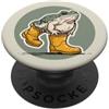 Toadstool Lane Sage Frog in Rain Boots per gli amanti delle rane, fan del cottagecore PopSockets PopGrip Adesivo