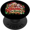 Christmas Countdown Cheer by NLTS Babbo Natale, I'm Ready, simpatico cane natalizio PopSockets PopGrip Adesivo