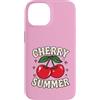 Generic Custodia per iPhone 14 Camicia estiva Cherry per ragazze | Simpatica maglietta Y2K Cherry Graphic
