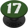 Number 17 for Athletes, Sport Teams & Pl Divisa numero 17 per 17° compleanno PopSockets PopGrip Adesivo
