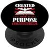 Masculine Aesthetic With Christian Bible Creato con uno scopo stabilito 1990 Bibbia Tema Compleanno PopSockets PopGrip Adesivo