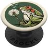 Toadstool Lane Rana crema con tarassaco per gli amanti delle rane PopSockets PopGrip Adesivo