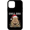 Ugly Christmas Gift For December Winter Custodia per iPhone 12 mini Chill Bro Capybara Santa Claus Buon Natale