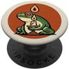Toadstool Lane Rana verde che tiene una candela per gli amanti della rana PopSockets PopGrip Adesivo