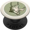 Toadstool Lane Rana su un'altalena di viti per gli amanti delle rane, i fan del cottagecore PopSockets PopGrip Adesivo