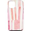 generic Custodia per iPhone 12/12 Pro Grafica a coquette a righe rosa tenue