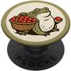 Toadstool Lane Rana crema con cesto di bacche per gli amanti delle rane PopSockets PopGrip Adesivo