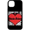 Someone Loves Me In US State Of Rhode Is Custodia per iPhone 14 Plus Someone In Rhode Island Loves Me Cuore Retro Vintage