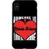 Someone Loves Me In US State Of Rhode Is Custodia per iPhone XS Max Someone In Rhode Island Loves Me Cuore Retro Vintage