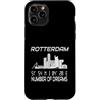 GPS Coodinates and Skyline of your City Custodia per iPhone 11 Pro Rotterdam Skyline coordinate paesaggio cittadino sagoma Olanda