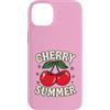 Generic Custodia per iPhone 14 Plus Camicia estiva Cherry per ragazze | Simpatica maglietta Y2K Cherry Graphic