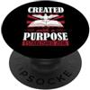 Masculine Aesthetic With Christian Bible Creato con uno scopo stabilito 2016 Bibbia Tema Compleanno PopSockets PopGrip Adesivo
