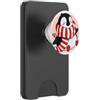 Inkline Panel Studio Pinguino Chibi nero con sciarpa per gli appassionati di anime, lettori di manga PopSockets PopWallet per MagSafe