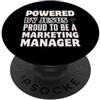 Marketing Manager Job Jesus Follower Des Promosso da Jesus Orgoglioso di essere Marketing Manager Christian PopSockets PopGrip Adesivo