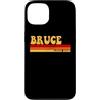 AmaStyle Co. Custodia per iPhone 13 BRUCE Nome Idea Personalizzata Uomo Retro Vintage BRUCE