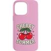 Generic Custodia per iPhone 14 Pro Max Camicia estiva Cherry per ragazze | Simpatica maglietta Y2K Cherry Graphic