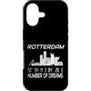 GPS Coodinates and Skyline of your City Custodia per iPhone 17 Rotterdam Skyline coordinate paesaggio cittadino sagoma Olanda