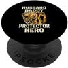 Cool And Funny Designs for Moms And Dads Husband Daddy Protector Hero PopSockets PopGrip Adesivo