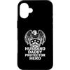 Cool And Funny Designs for Moms And Dads Custodia per iPhone 16 Plus Husband Daddy Protector Hero