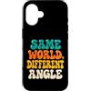 Mancino Pensatore Regalo Custodia per iPhone 16 Stesso Mondo Angolo Diverso Mancino Pensatore