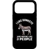 I Like Donkeys And Maybe Like 3 People Custodia per iPhone 17 Pro Max Mi piacciono gli asini e forse mi piacciono 3 persone