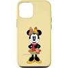Disney Custodia per iPhone 12/12 Pro Disney Minnie Mouse Fall Patchwork Pattern Fashion Patches