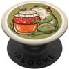 Toadstool Lane Olive Frog con un barattolo di miele per gli amanti delle rane PopSockets PopGrip Adesivo