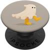 Little Boo Studio Ghost in Rain Boots Kawaii II per gli amanti di Halloween PopSockets PopGrip Adesivo