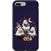 Halloween in October Custodia per iPhone 7 Plus/8 Plus Carino Halloween Ghost Reading Libri Spooky Library
