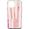 generic Custodia per iPhone 12 mini Grafica a coquette a righe rosa tenue