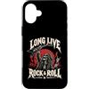Born To Rock On I Love Rock And Roll Roc Custodia per iPhone 16 Plus Long Live Rock & Roll Punk consente un concerto rock vintage rock