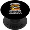Burger Cheeseburger Hamburger Fast Food Burger Is The Answer No Matter The Question Citazione divertente PopSockets PopGrip Adesivo